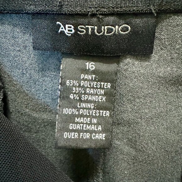 AB Studio Grey Work Slacks Size 16 - Picture 2 of 4